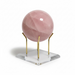 Large Acrylic Sphere Stand With Gold Metal Legs | Kindred Crystal Collective
