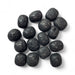 Kindred Crystal Collective — Lava Stone Tumbled 2–2.5cm, dark grey porous volcanic lava stone tumbled piece on white background