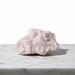 Natural mangano calcite rough piece 529g in soft blush pink, 13.5cm across, for compassion, self-love and emotional warmth
