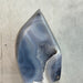Kindred Crystal Collective — Natural Agate Flame, polished natural agate flame with warm honey and rust banding, 17x12cm