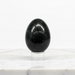 Kindred Crystal Collective - Nephrite Jade egg on a clear stand, showing deep dark green colouring with a smooth high-gloss finish.