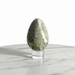 Kindred Crystal Collective — Ocean Jasper Egg, polished earthy green and white orbicular ocean jasper egg