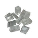 Kindred Crystal Collective — Optical Calcite Tumbled 2–3cm, naturally transparent Iceland Spar optical calcite tumbled stone showing birefringence on white background