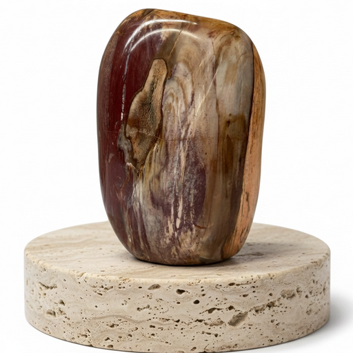 Petrified Wood Polished Freeform - Natural Brown Fossil Crystal Display Piece | Kindred Crystal Collective