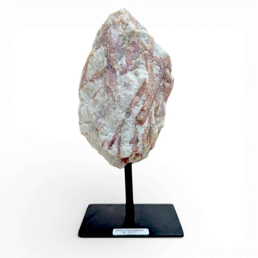 Pink Tourmaline Rough on Stand