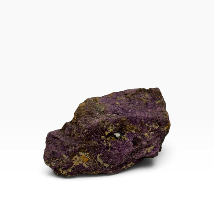 Kindred Crystal Collective — Purpurite Rough Mineral, rich lilac to deep violet rough purpurite specimen with natural matte finish on white background