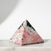 Rhodonite Crystal Pyramid - Pink Manganese Veined Love & Compassion Stone | Kindred Crystal Collective