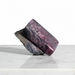 Kindred Crystal Collective — Rhodonite Free Form, deep rose-pink and black veined rhodonite freeform with polished top and raw base, white background