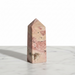 Natural rhodonite obelisk 93g from Peru with vibrant pink and black manganese veining, for love, compassion and emotional healing