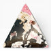 Rhodonite pyramid close-up showing striking pink and black contrast, a healing crystal for emotional strength and compassion