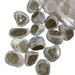 Kindred Crystal Collective — Smoky Quartz Ema Eggs 500g Bag, close view of frosted stone exteriors and polished quartz windows