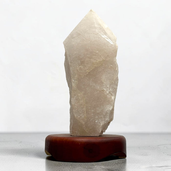 Shop our Smoky Quartz Polished Top Generator Lamp — a grounding, protective crystal for stress relief, clarity & chakra alignment. Available in multiple sizes. Kindred Crystal Collective.