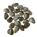 Kindred Crystal Collective — Smoky Quartz Tumbled 2–3cm, translucent smoky brown quartz tumbled stone on white background
