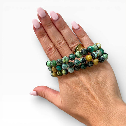 Variscite 8mm bead bracelet