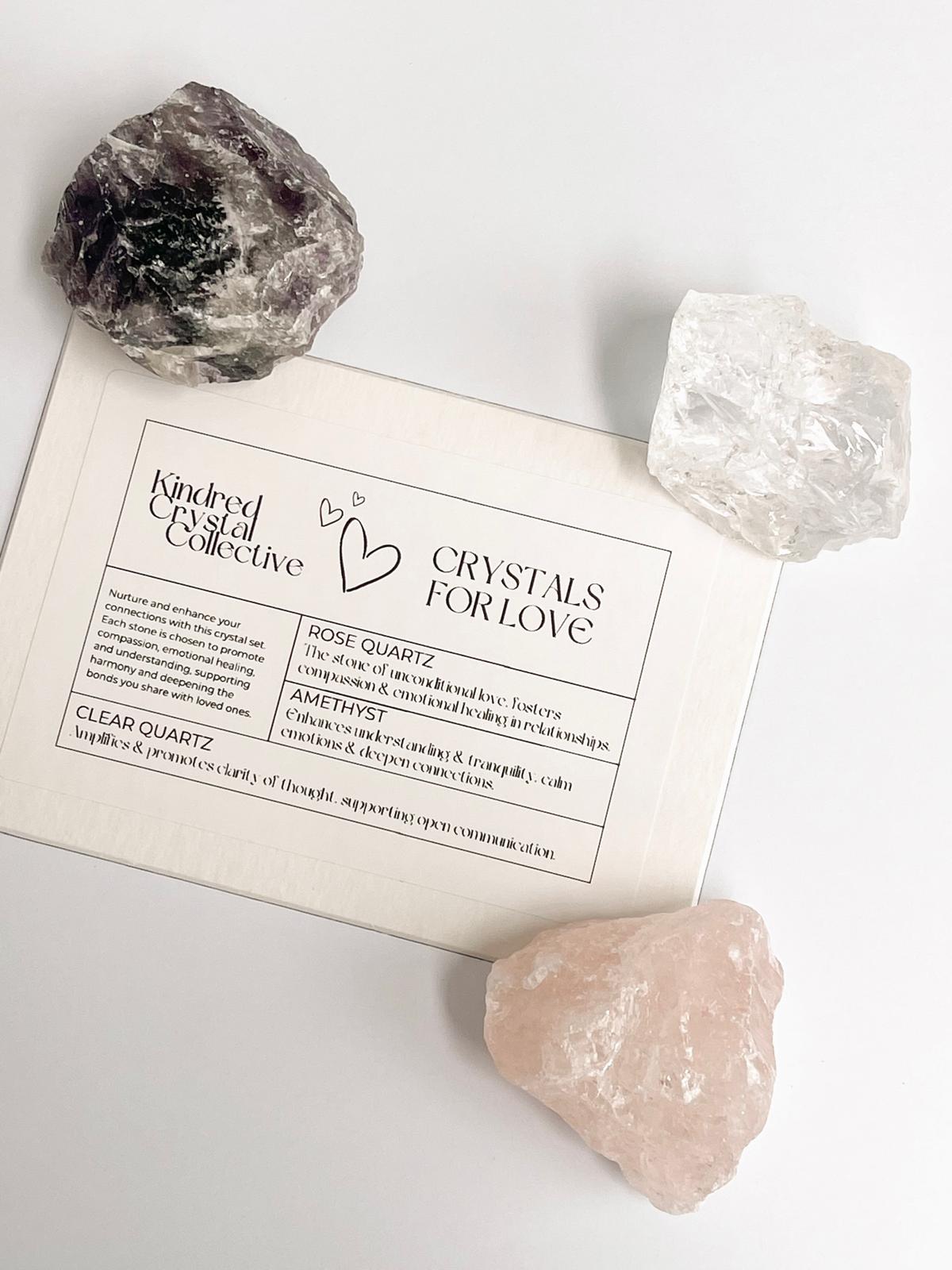Crystals for Love Kit – Raw Stones for Connection