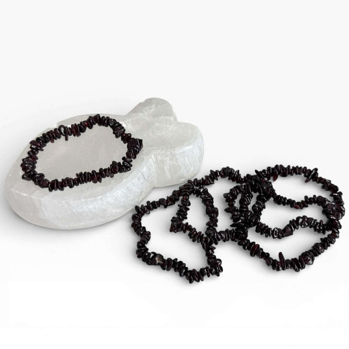 Garnet Chip Bracelet (Pack of 5)