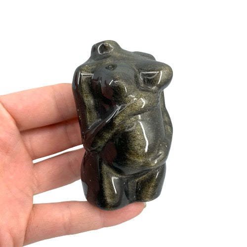 Obsidian Pregnant Figure