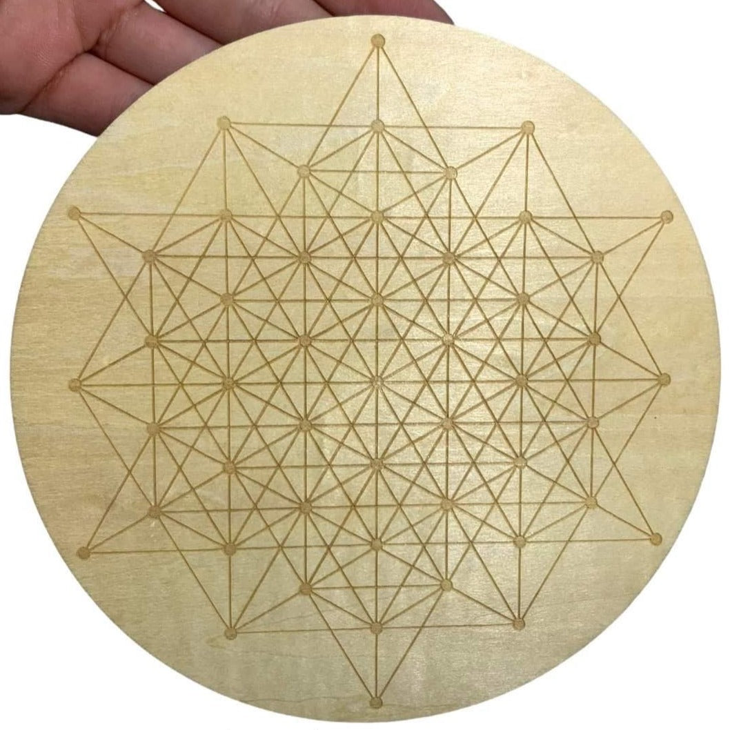 Wooden Crystal Grid Board