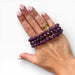 Purple Mica Bead Bracelet