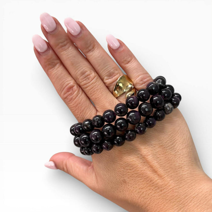Purpurite Bead Bracelet