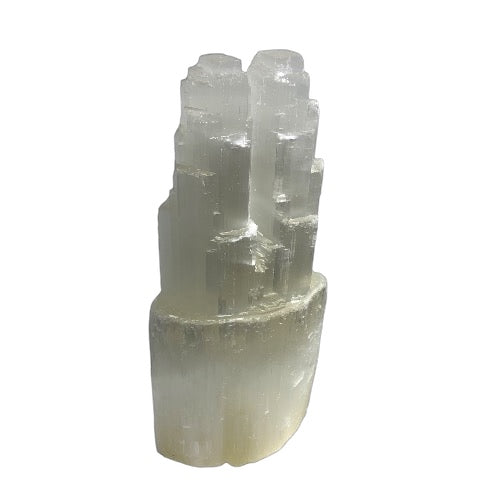 Selenite Twin Tower Lamp Kindred Crystal Collection