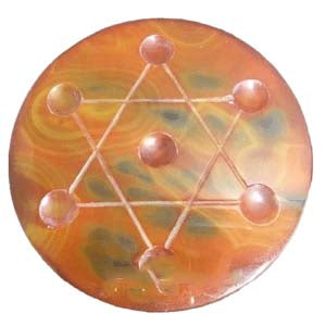 Carnelian Star of David 