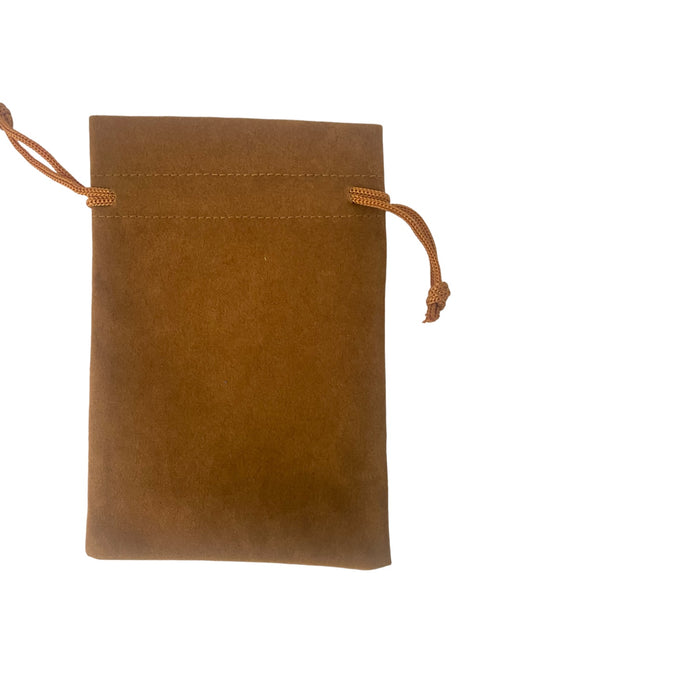 Velvet Crystal & Tarot Bag- Brown