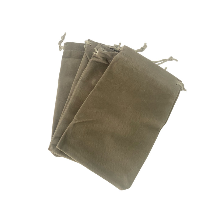 Velvet Crystal & Tarot Bag - Grey