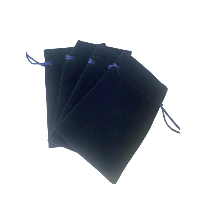 Velvet Crystal & Tarot Bag - Midnight Blue