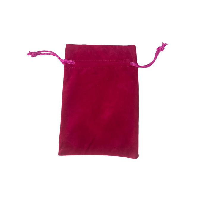 Velvet Crystal & Tarot Bag - Pink