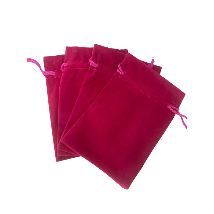 Velvet Crystal & Tarot Bag - Pink