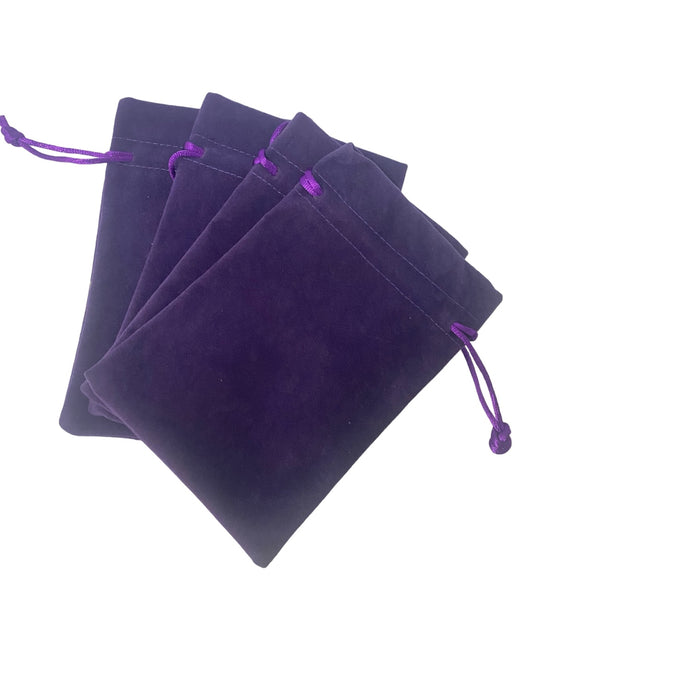 Velvet Crystal & Tarot Bag- Purple