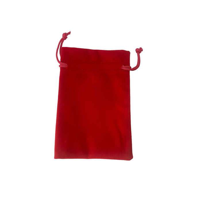 Velvet Crystal & Tarot Bag - Red