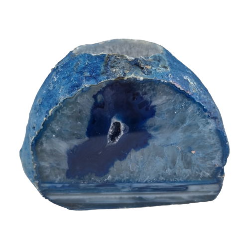 Agate Tea Light Holder Blue