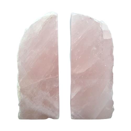 Rose Quartz Bookends
