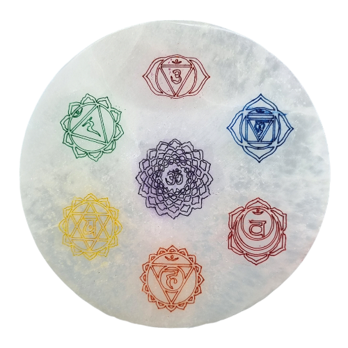 Selenite Chakra Charging Plate