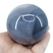Natural agate crystal sphere with striking banded layers in grey and earth tones, 433g, for grounding, balance and stability