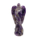 Natural amethyst hand-carved crystal angel 184g in deep violet, for psychic protection, spiritual connection and angelic energy