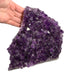 Kindred Crystal Collective — Amethyst Cluster, deep purple raw amethyst cluster, size reference with hand, front view