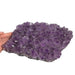 Kindred Crystal Collective — Amethyst Cluster, overhead view of large natural amethyst cluster showing dense field of multi-directional violet crystal points