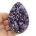 Kindred Crystal Collective — Amethyst Druzy Egg, purple Amethyst egg with sparkling druzy crystal surface and natural mineral variation