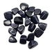 Kindred Crystal Collective — Blue Goldstone Tumbled 1.5–2cm, deep midnight blue glass tumbled stone with sparkling copper flecks on white background