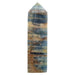 Blue onyx obelisk 163g with rich deep blue colouring and silky smooth finish, for throat chakra, calm and good fortune