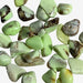 Kindred Crystal Collective — Chrysoprase Tumble Stone Small, vivid apple-green chalcedony with dark matrix, 100g pack of 1–2cm polished tumbles