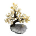 Citrine Gem Tree on Amethyst Cluster — full view, pale golden citrine chips