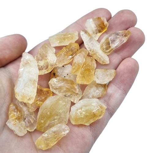 Kindred Crystal Collective — Citrine Mini Points 200g Bag, assorted 1–2cm yellow crystal points