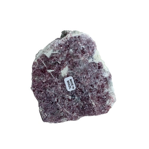 Kindred Crystal Collective — Lepidolite Polished Face Rough Piece, natural lepidolite specimen with polished face in soft lilac and lavender tones, Option 2