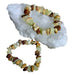 Kindred Crystal Collective — Pakistani Onyx Tumbled Bead Bracelet 10mm, polished beads in soft green, cream, honey and brown tones with natural banding.
