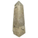 Natural pyrite obelisk 324g with metallic gold lustre and cubic crystal structure, 10cm tower for abundance, prosperity and energetic protection