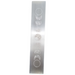 Selenite moon phase slab close-up showing translucent white glow and engraved moon phases, a healing crystal for spiritual clarity and peace